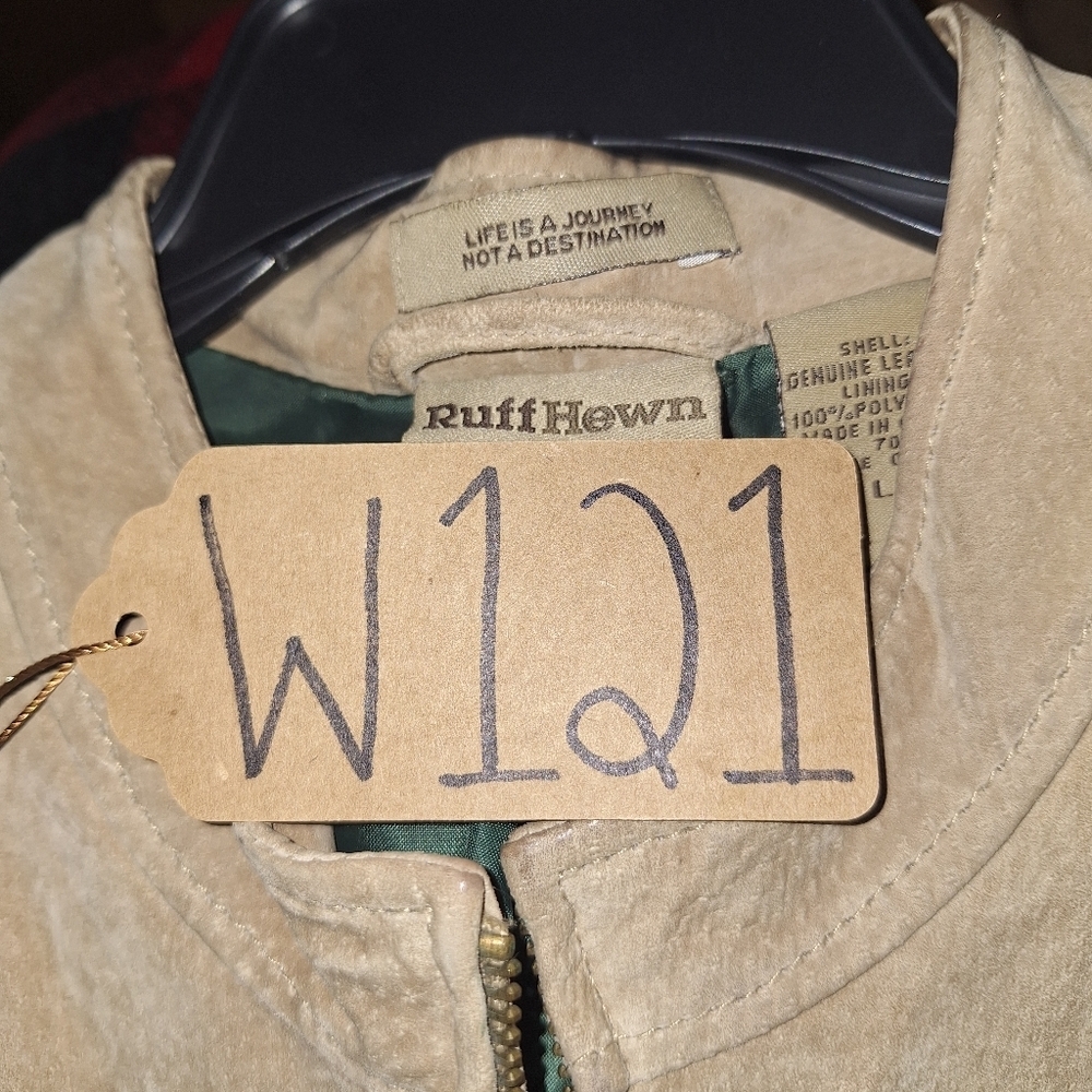 Ruff Hewn Women's Tan Suede Jacket In A Size Large. Leather, Western, Cowgirl - Picture 8 of 9